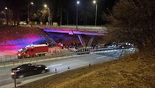 Sekmadienio vakaro avarija prie Vingio parko Vilniuje