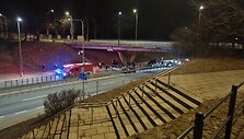 Sekmadienio vakaro avarija prie Vingio parko Vilniuje