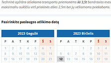 TA stočių užimtumas Vilniaus apskrityje gegužės 25 d.