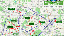 Rally Žemaitija, &scaron;e&scaron;tadienio greičio ruožų žemėlapiai