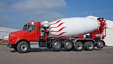 Liebherr betono mai&scaron;yklė su 24,45 kubinių metrų būgnu (Liebherr nuotrauka).