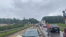 Spūstis magistraliniame kelyje A10 ties Pasvaliu