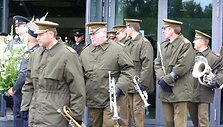Kosove žuvusio muitinės pareigūno Audriaus &Scaron;enavičius laidotuvės Anyk&scaron;čiuose