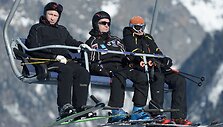 V.Putinas Sočyje i&scaron;bandė kalnų slidinėjimo trasą