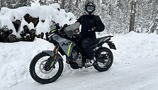 Karolis Mieliauskas ruo&scaron;iasi kelionei į Suomiją motociklu