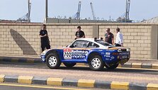 Dakaro automobiliai Džedos uoste i&scaron;krauti i&scaron; kelto, Porsche