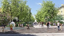 Vilniaus Vokiečių gatvės rekonstrukcija (vizualizacija)