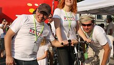 15min komanda ekologinėse lenktynėse: A.Luko&scaron;ius, R. Kau&scaron;iūtė, Ž.Pekarskas