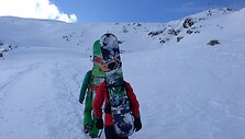 Martyno slidinėjimas užtrase St.Antone Austrijos Alpėse