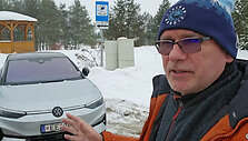 Arktinis elektromobilio Volkswagen ID.7 testas