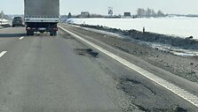 Didžiulės duobės automagistralėje
