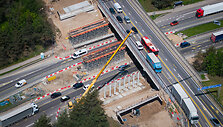 Kelio darbai prie Gariūnų viaduko