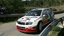 Škoda Fabia WRC 2006 m. Katalonijos ralyje (Gamintojo nuotr.)