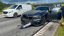 Trijų BMW avarija prie Kauno sukėlė spūstį automagistralėje A1