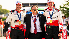 FORUM8 Japonijos WRC ralis: Akio Toyoda (JPN), Elfyn Evans (GBR), Scott Martin