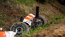 Rally Auk&scaron;taitija lenkų ekipažo avarija