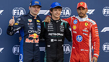 Maxas Verstappenas, Andrea Kimi Antonelli, Lewisas Hamiltonas po Monako GP kvalifikacijos