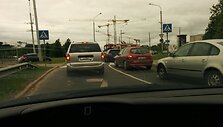 Ryto avarija Vilniuje: &bdquo;Porsche&ldquo; bakstelėjo &bdquo;Hyundai&ldquo; 2014 m. gegužės 29 d. 