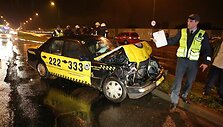 Girtas taksistas Klaipėdoje sukėlė avariją