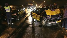 Girtas taksistas Klaipėdoje sukėlė avariją