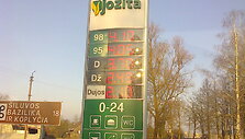 Degalų kaina Raseiniuose