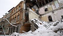 Sugriuvęs namas Vilniaus senamiestyje