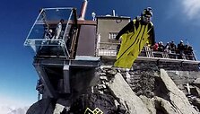 &bdquo;Base jumping&ldquo; &scaron;uolis Prancūzijos Alpėse