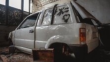 Griūvanti ZIL automobilių gamykla netoli Maskvos