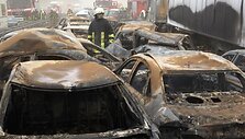 Masinė autoavarija Vokietijoje, netoli Rostoko