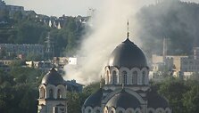 Gaisras Žvėryne: už cerkvės degė medinis namas