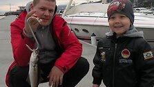 Beno žūklės laimikis, kurį atsiuntė tėtis Andrius