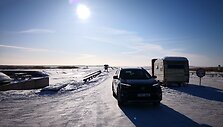Ledo kelias per Baltijos jūrą Estijoje Hapsalu&ndash;Noarotsis