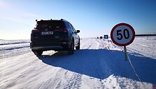 Ledo kelias per Baltijos jūrą Estijoje Hapsalu&ndash;Noarotsis