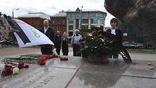 Maskvoje žudynių aukų atminimas paminėtas kukliai.