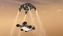 Taip atrodys &bdquo;Curiosity&ldquo; nusileidimas ant Marso pavir&scaron;iaus.