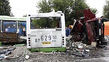 Per kraupią avariją greta Maskvos žuvo 18 žmonių.
