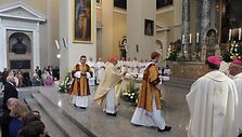 Vyskupo &scaron;ventimų suteikimas monsinjorui Gintarui Gru&scaron;ui