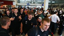Lietuvos krep&scaron;ininkai oro uoste