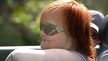 Veronika Badaraitė automobilyje