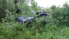 Nuo kelio nuskriejęs &bdquo;VW Golf&ldquo;