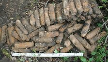 Panevėžio rajone i&scaron;minuotojų sunaikinti sprogmenys