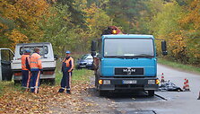 Įvykio vietoje Vaidotuose