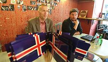 Islandijos garbės konsulas Lietuvoje Vaidotas Sankalas ir projekto &bdquo;Ačiū tau, Islandija&ldquo; iniciatorius Mantas Titas Urbonas