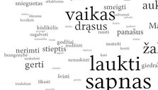 Žemėlapio fragmentas i&scaron; Arno Anskaičio projekto &bdquo;Paprasti žodžiai&ldquo;, 2012.