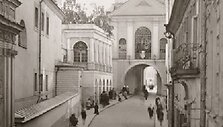 Au&scaron;ros Vartų gatvė. Apie 1940 m.