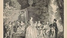 Laurent Cars (1699&ndash;1771). Venecijieti&scaron;ka &scaron;ventė. Pagal Antoine&rsquo;ą Watteau Luvro muziejus, Grafikos meno skyrius, Edmond&rsquo;o de Rothschildo kolekcija 
