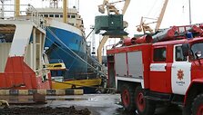 Atliekant laivo remonto darbus kilo gaisras
