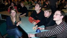 Ankstesnių &bdquo;Protmu&scaron;ių&ldquo; dalyviai azarti&scaron;kai įsitraukė į rungtyvniavimą.