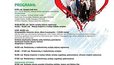 Pasaulinės &scaron;irdies dienos renginių programa.