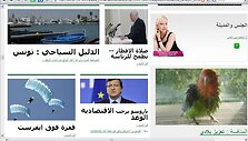 Taip atrodo &bdquo;Google&ldquo; vertėjo apdorotas 15min.lt puslapis &ndash; versta į arabų kalbą.